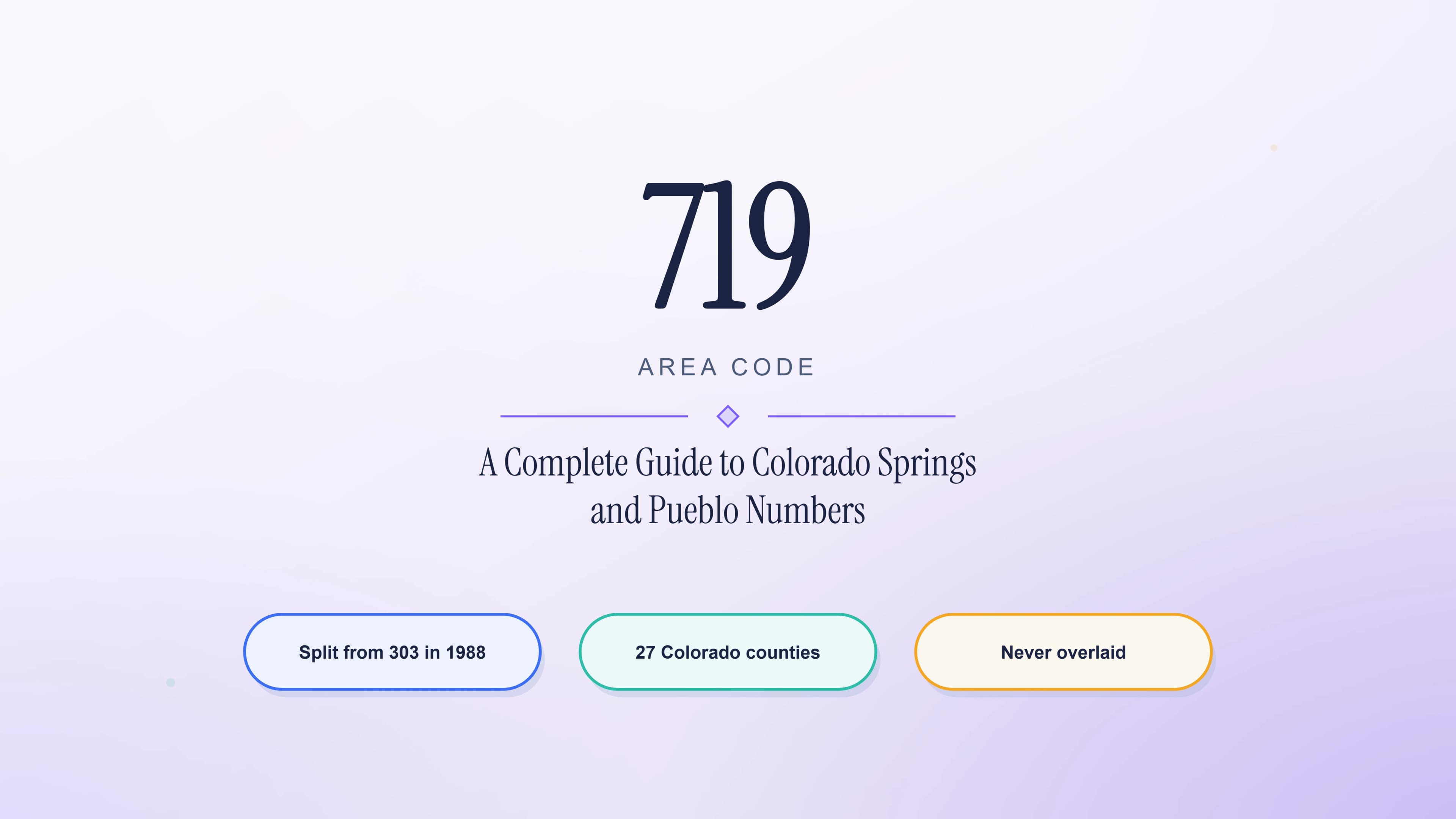 Numer kierunkowy 719: kompletny przewodnik po numerach Colorado Springs i Pueblo