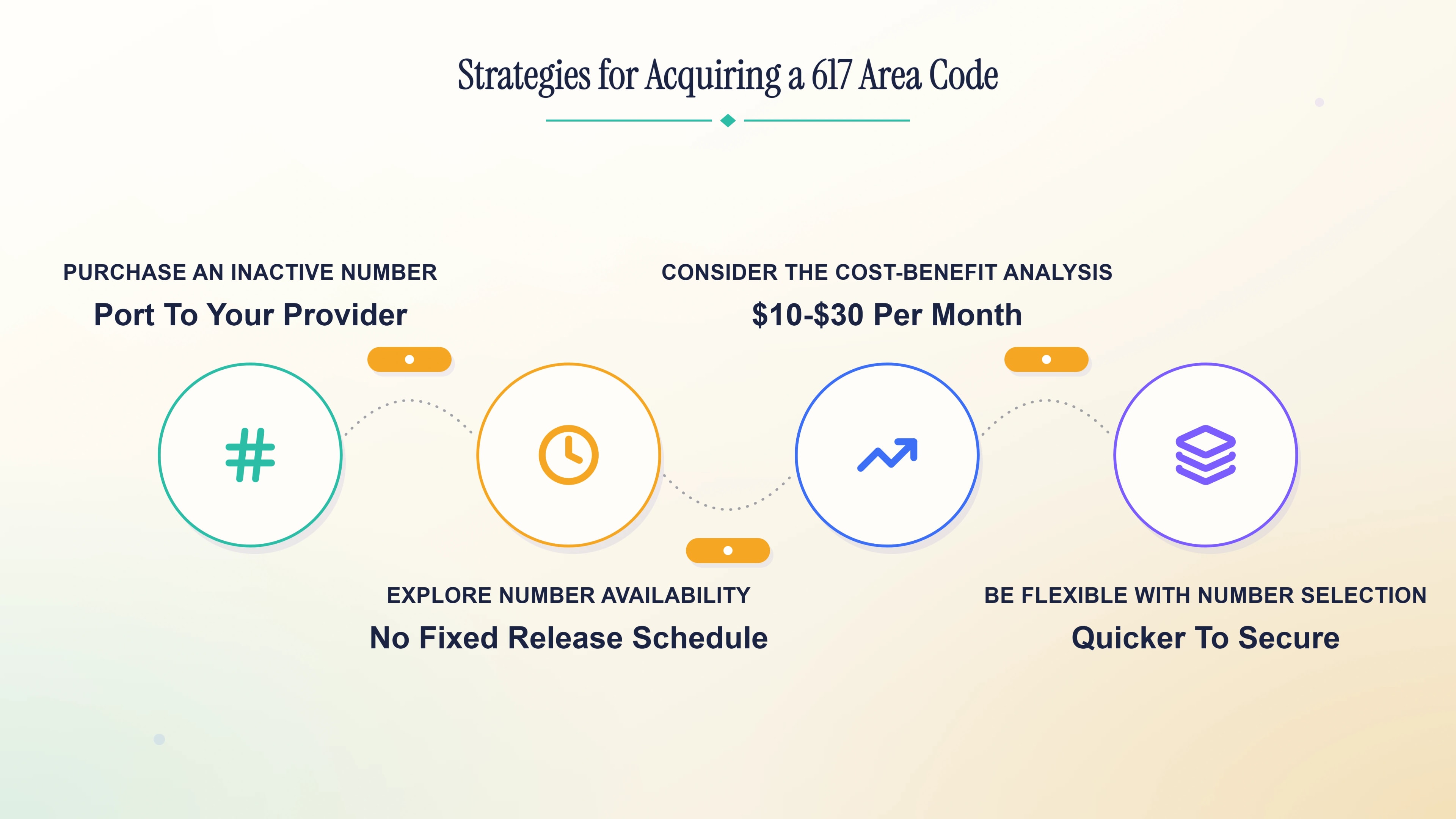 Strategies for acquiring a 617 area code number