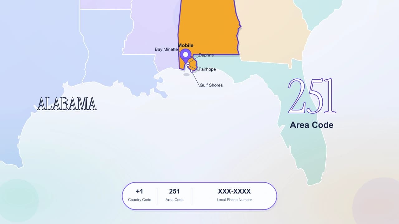 251 Area Code Guide: Mobile & Alabama Gulf Coast Numbers