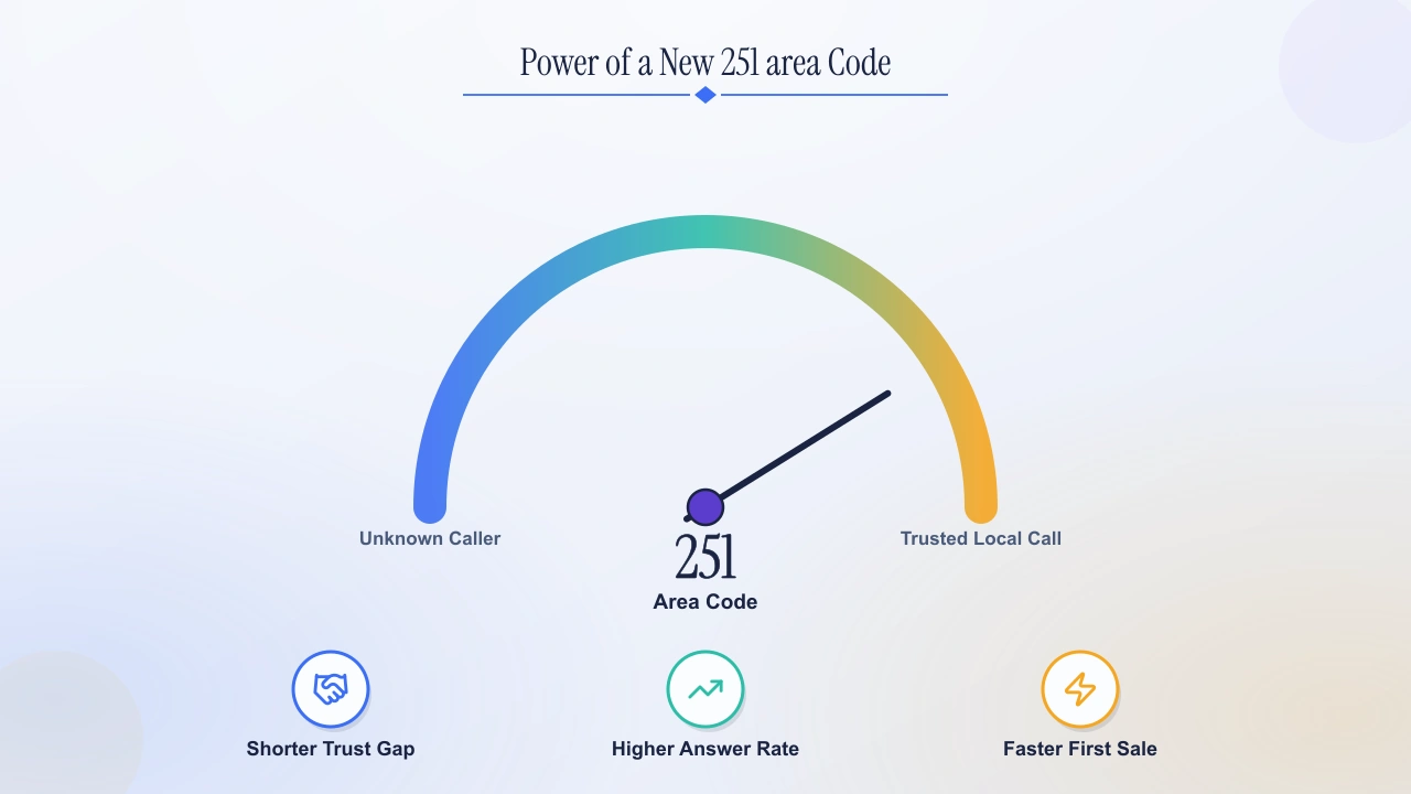 The power of a new 251 area code