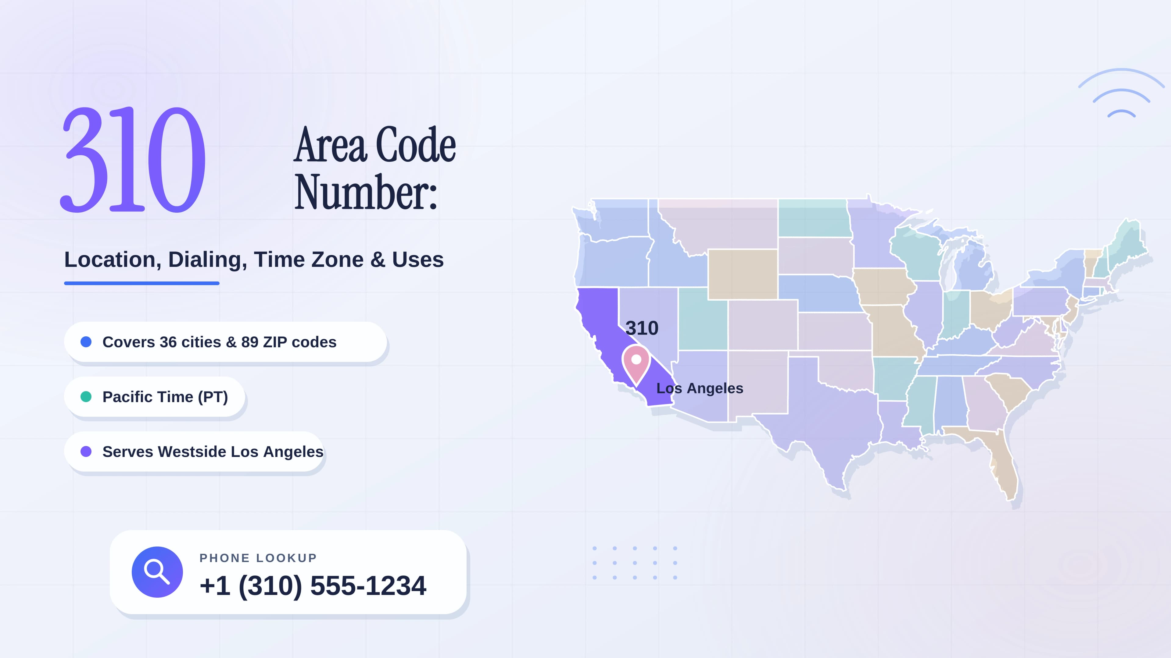 310 Area Code Number: Location, Dialing, Time Zone & Uses