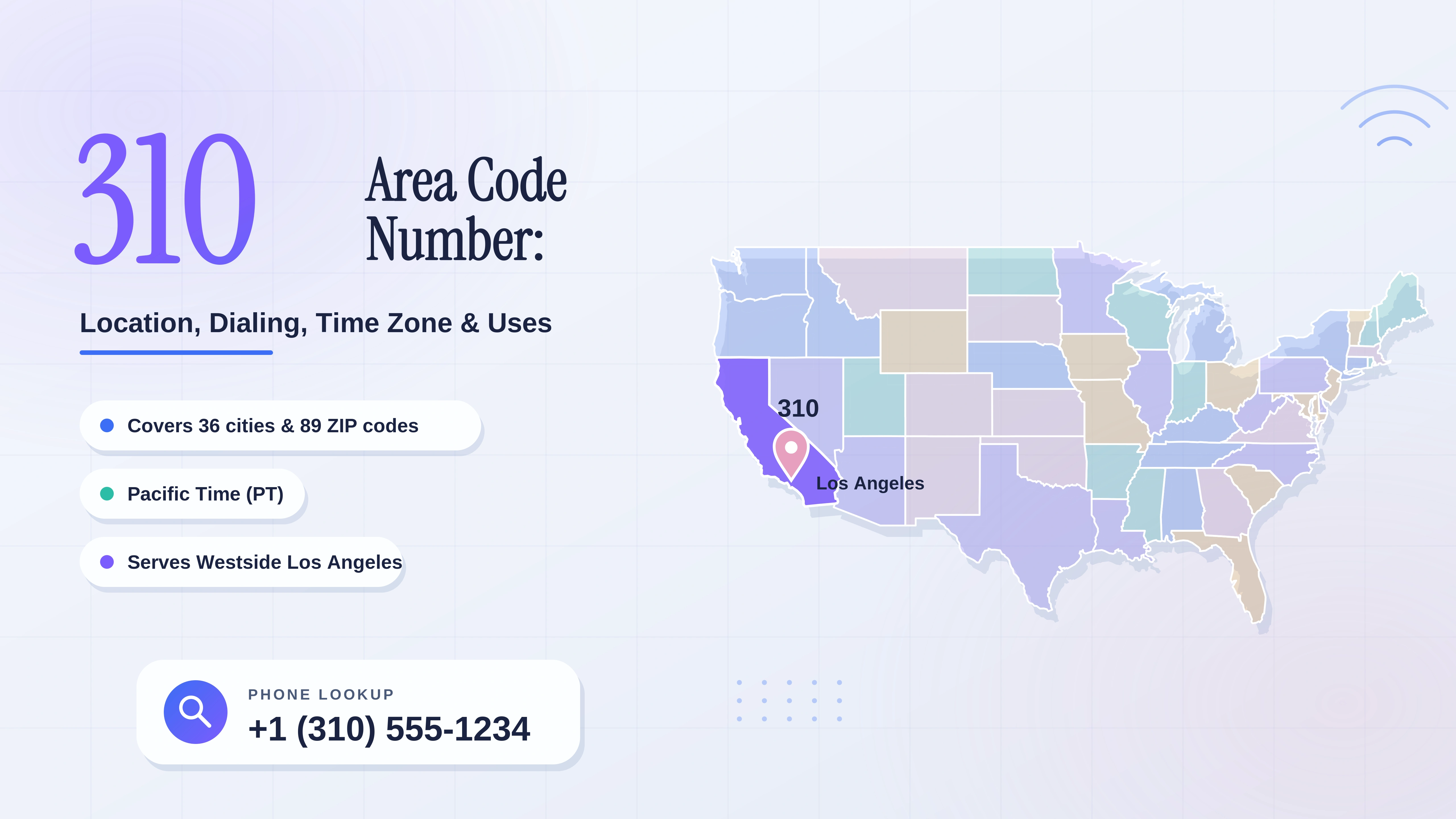 310 Area Code Number: Location, Dialing, Time Zone & Uses