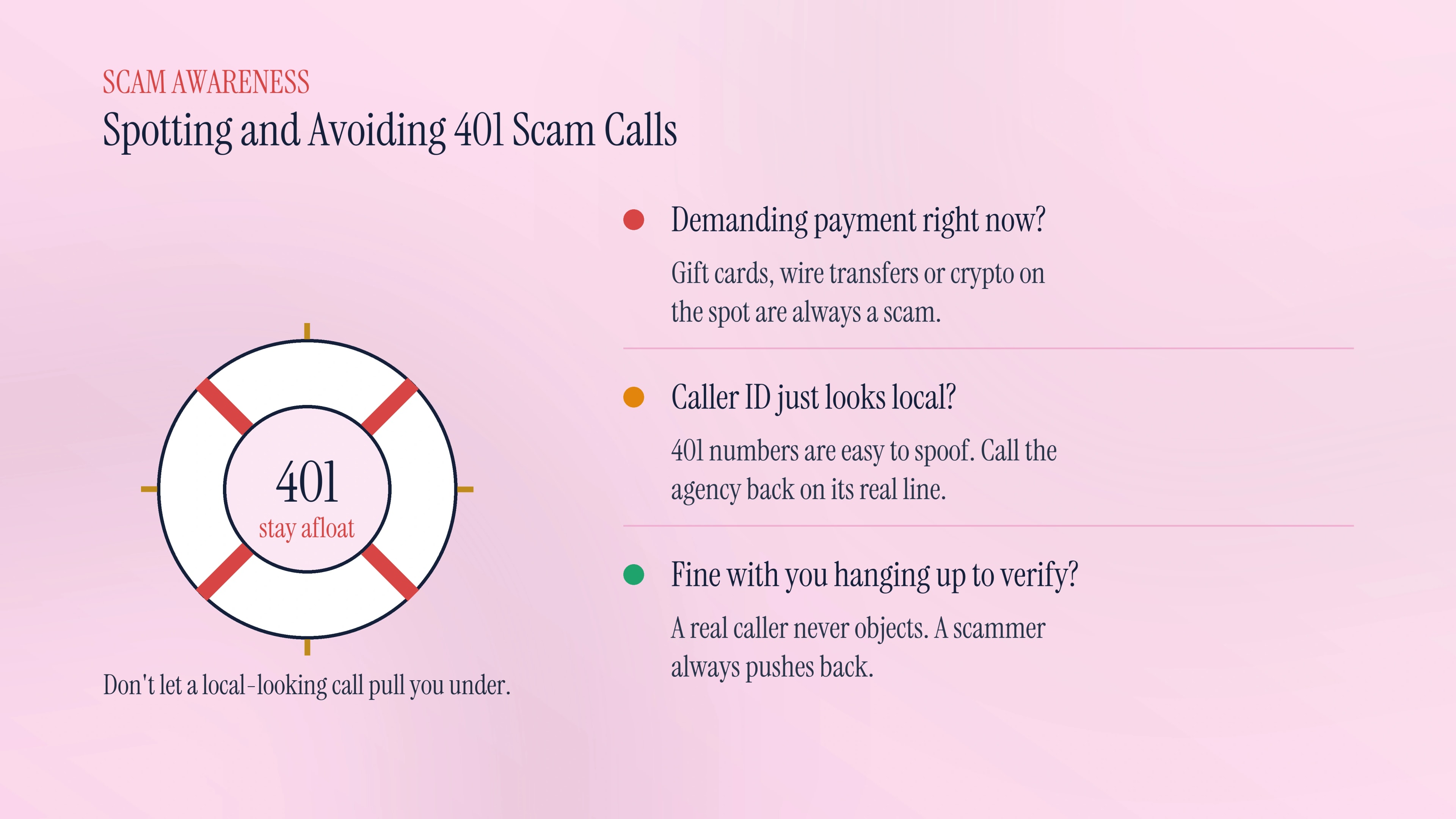 Spotting and avoiding 401 scam calls