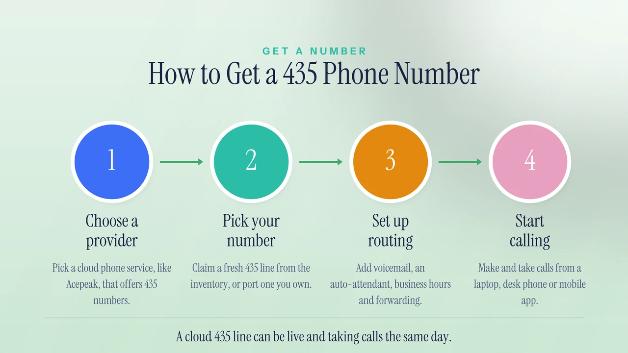 How to get a 435 phone number