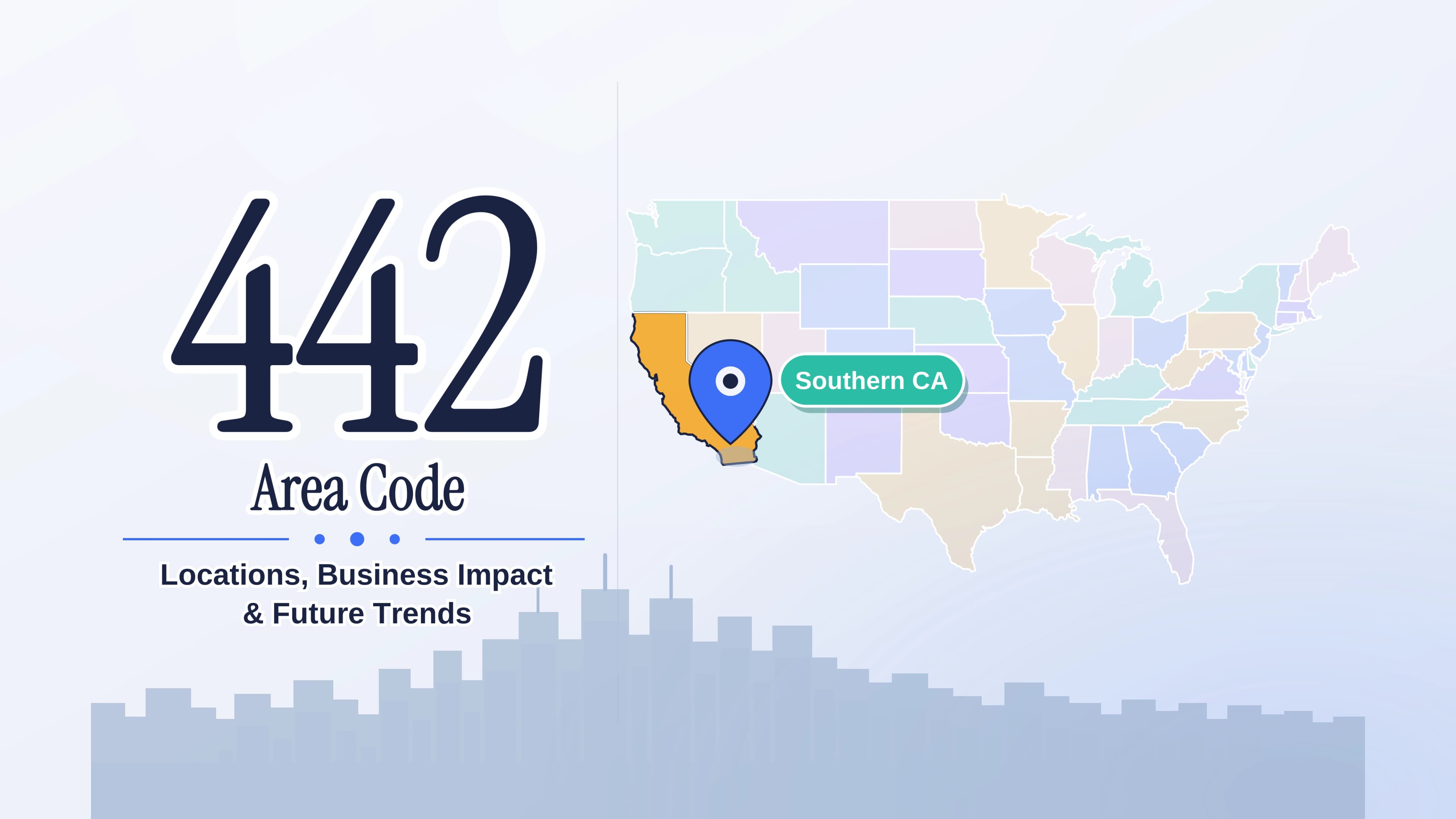 Prefisso 442: prefisso desertico e costiero della California meridionale
