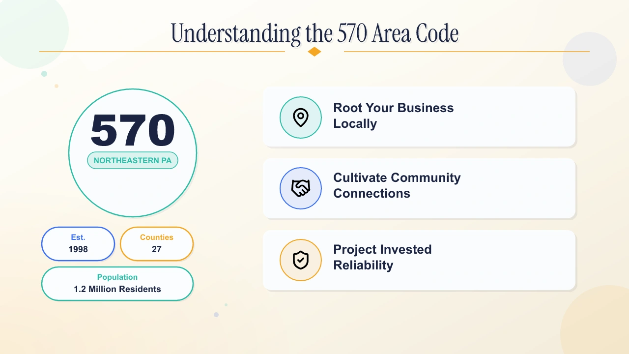 Understanding the 570 area code — Northeast Pennsylvania prefix established in 1998, covering 27 counties and 1.2 million residents.