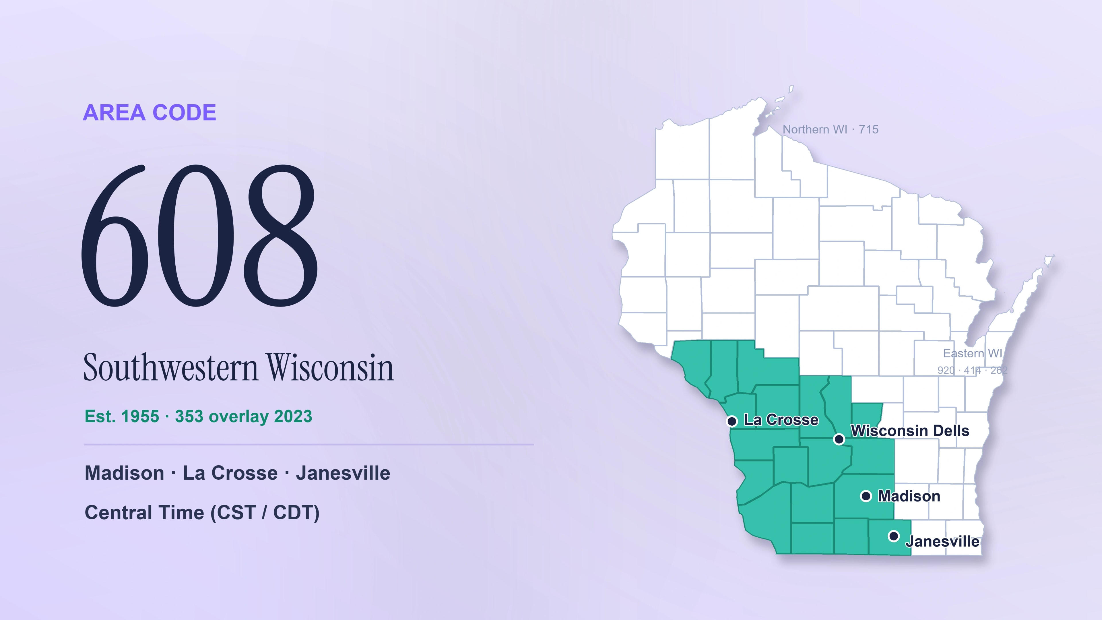 608 Area Code Guide: Madison, La Crosse, and Southwestern Wisconsin