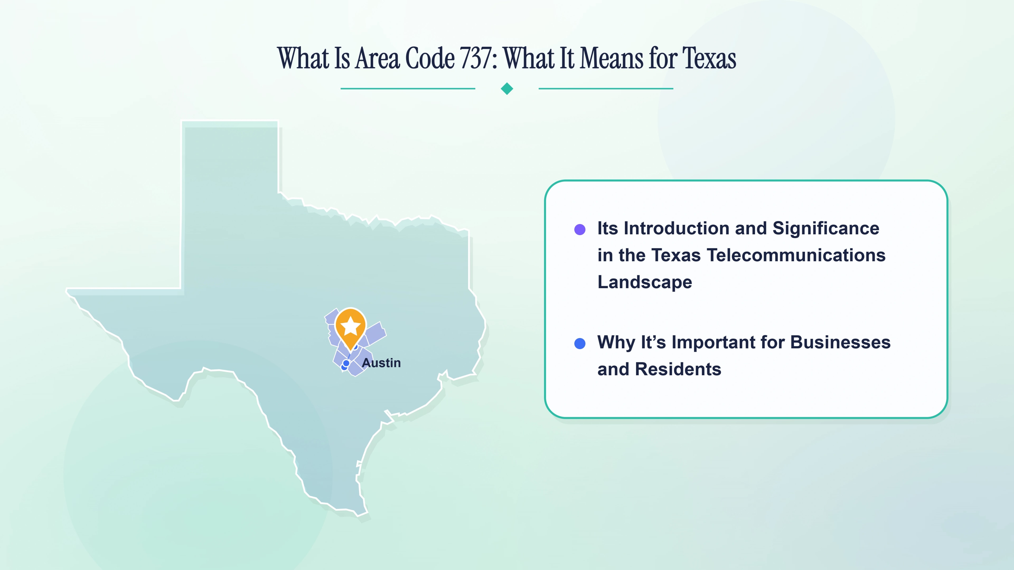 What is area code 737 — an overlay of 512 serving Austin and Central Texas since July 2013.