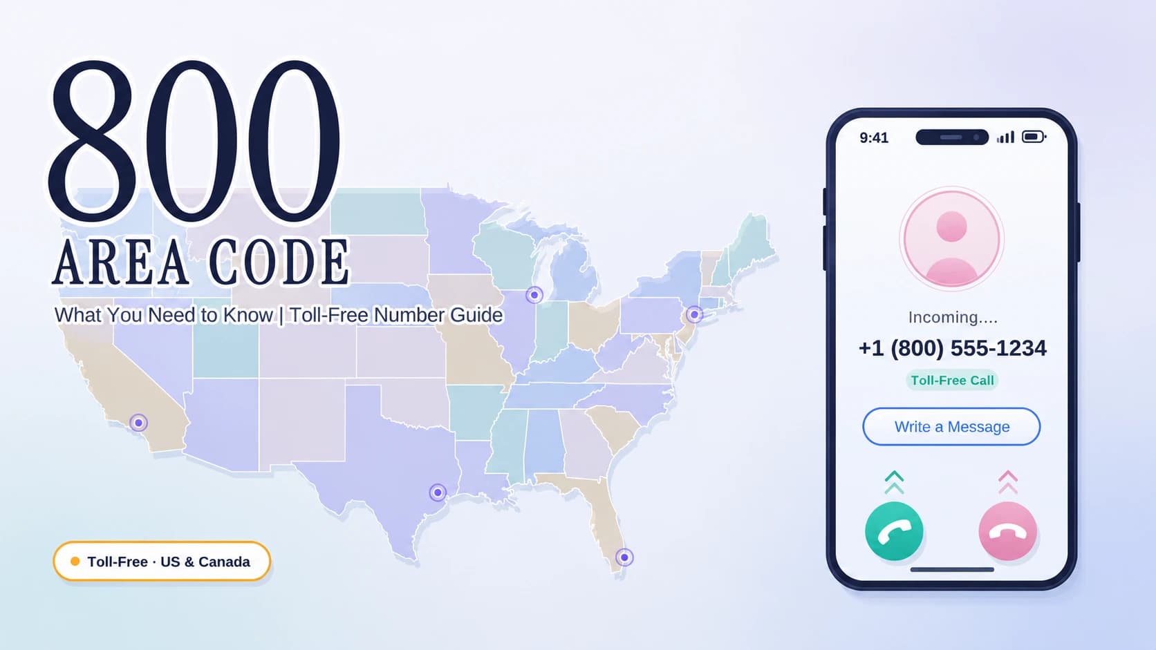 รหัสพื้นที่ 800: สิ่งที่คุณต้องรู้ | คู่มือหมายเลขโทรฟรี