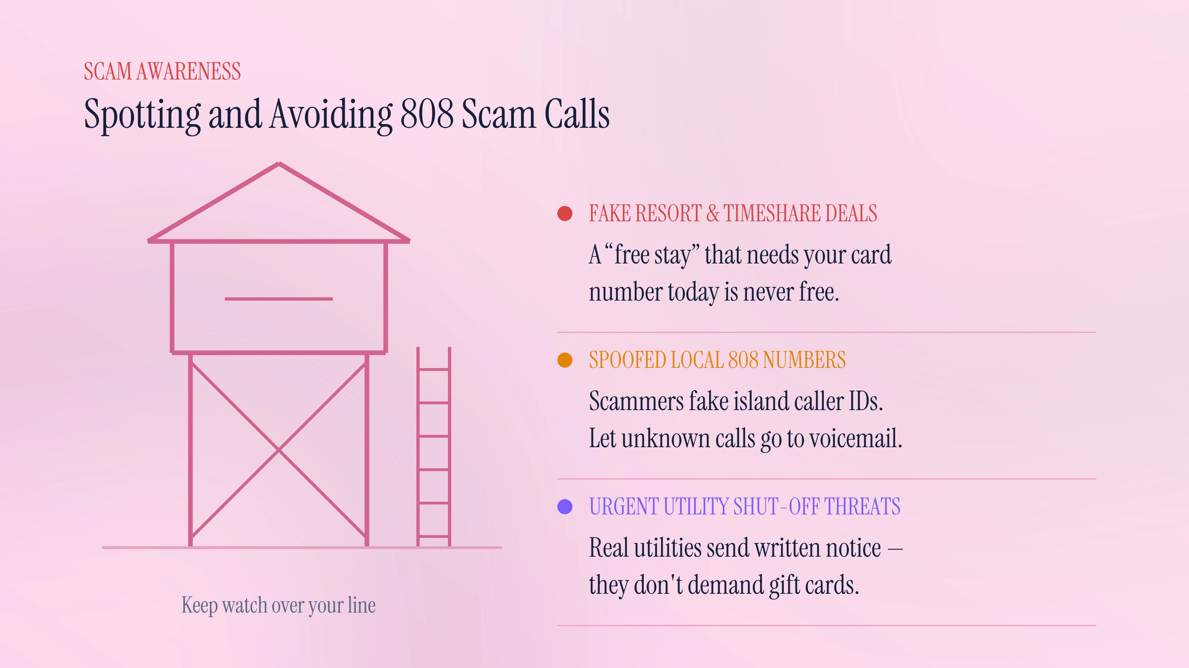 Spotting and avoiding 808 scam calls
