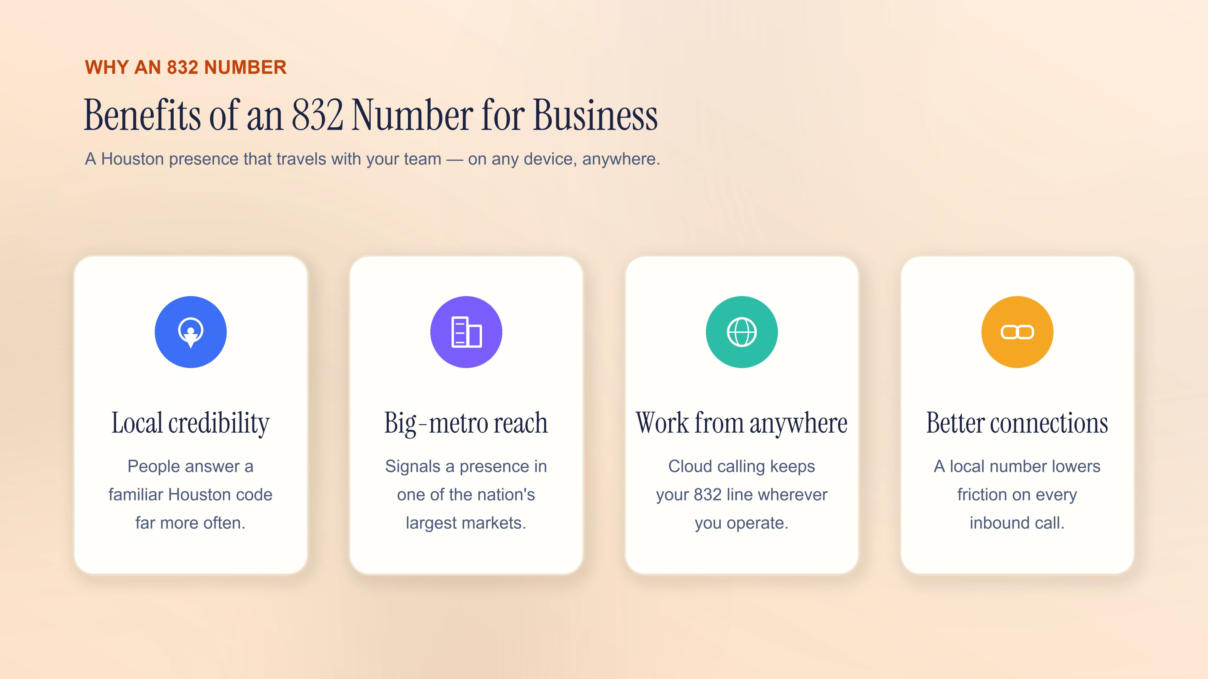Benefits of an 832 number for business