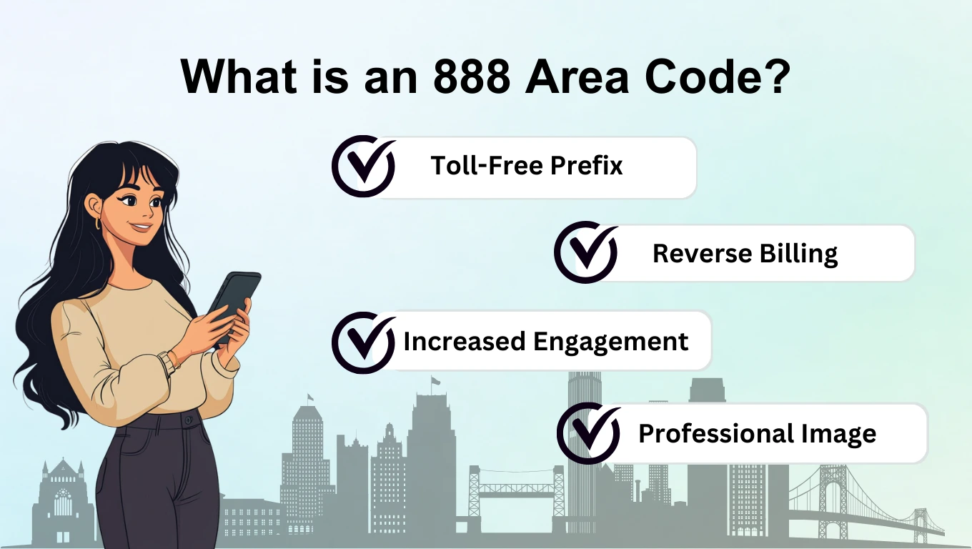 แผนภาพแสดงหมายเลขโทรฟรี 888 ที่เข้าถึงธุรกิจได้จากทุกที่ใน North American Numbering Plan