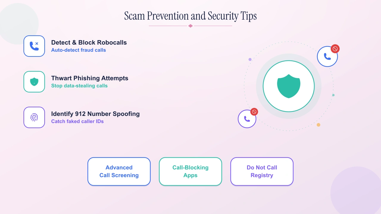 Scam-prevention tips for 912 numbers: detect robocalls, thwart phishing, and identify spoofing.