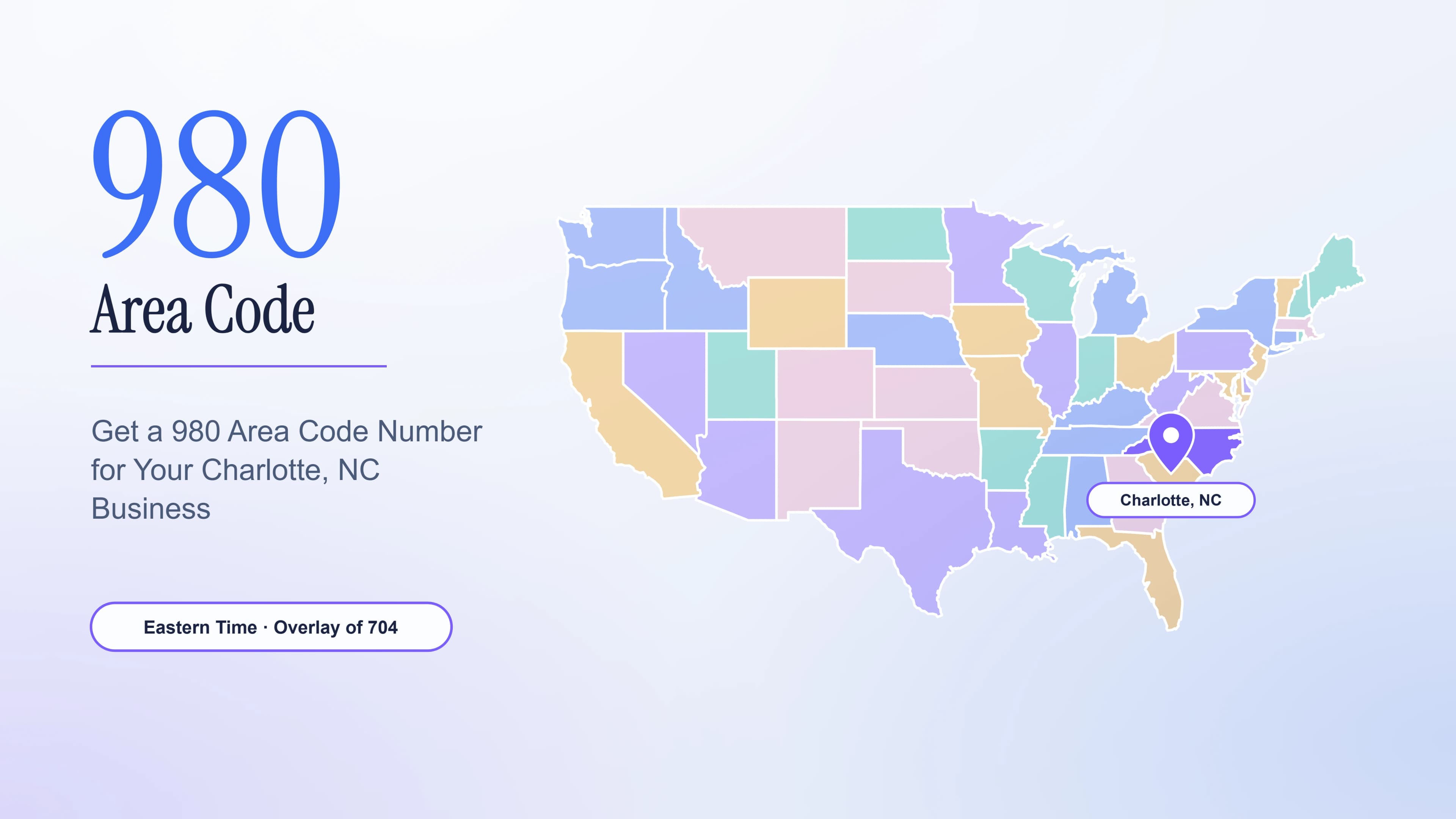 Get a 980 Area Code Number for Your Charlotte, NC Business