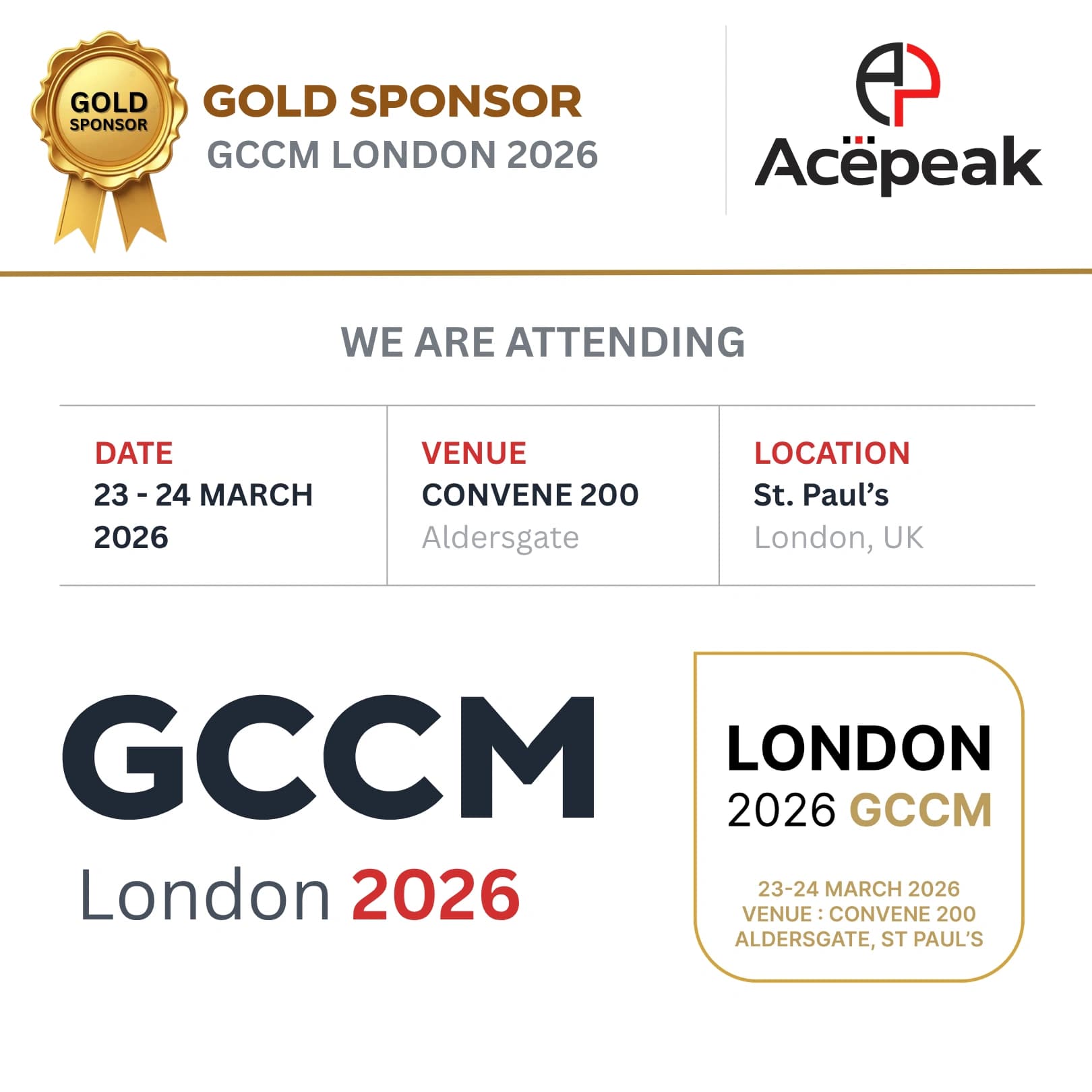 London 2026 MMS & GCCM — 23–24 March, 2026, London, United Kingdom