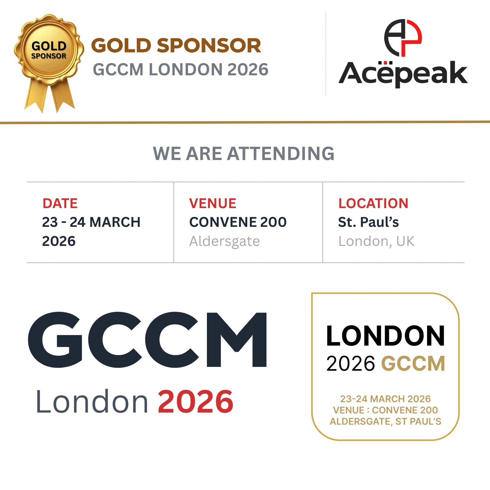 London 2026 MMS & GCCM — March 23–24, 2026, London